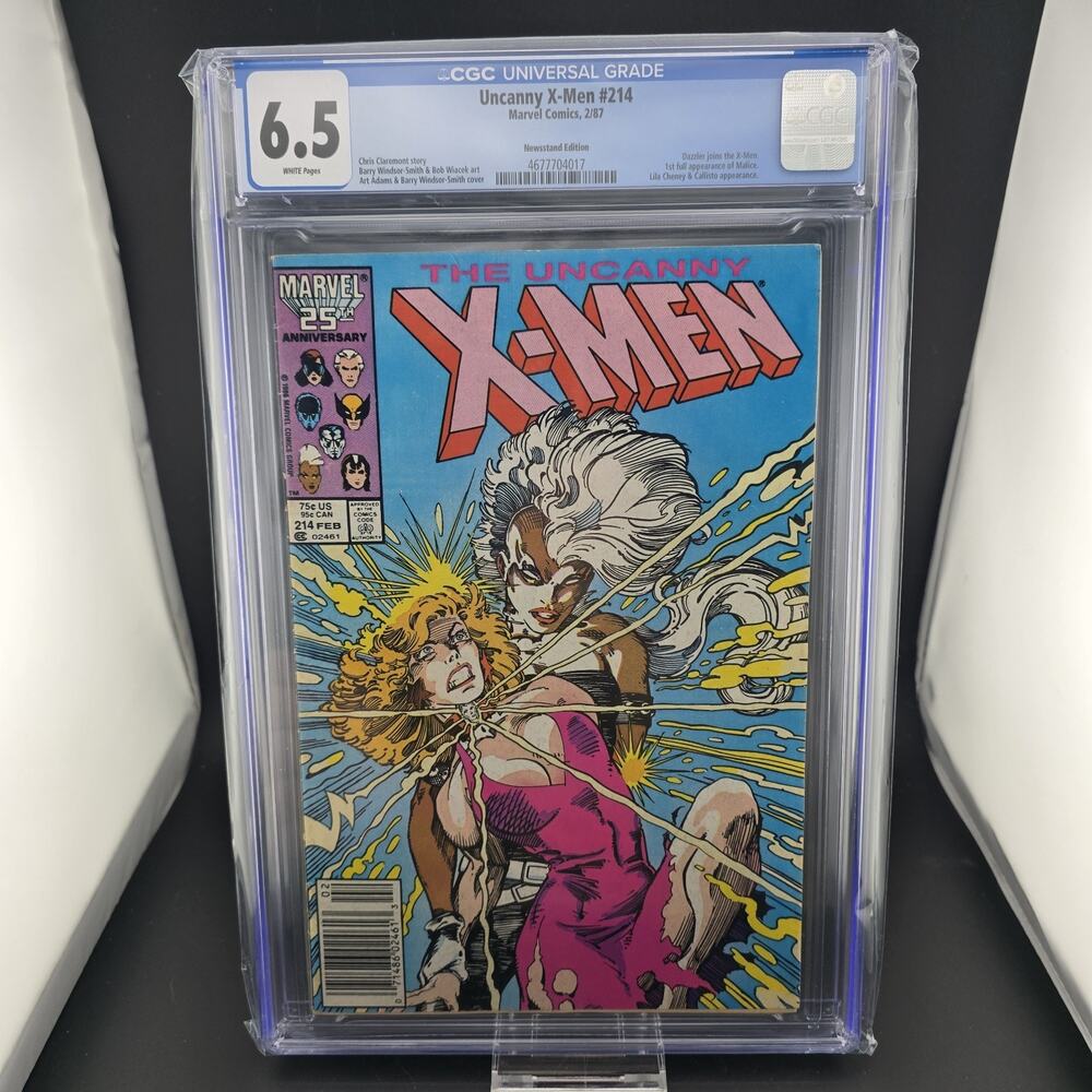 Uncanny X-Men #214 CGC 6.5 Newsstand Marvel 1987 Dazzler Joins X-Men Malice